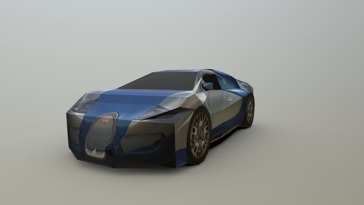 Bugatti Veyron 16/4 Bleu Centenaire – Gratis 3D-model STL