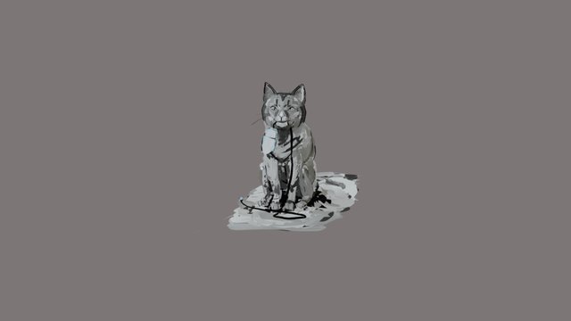 Tilt Brush Idfa Doclab Cat 3D Model