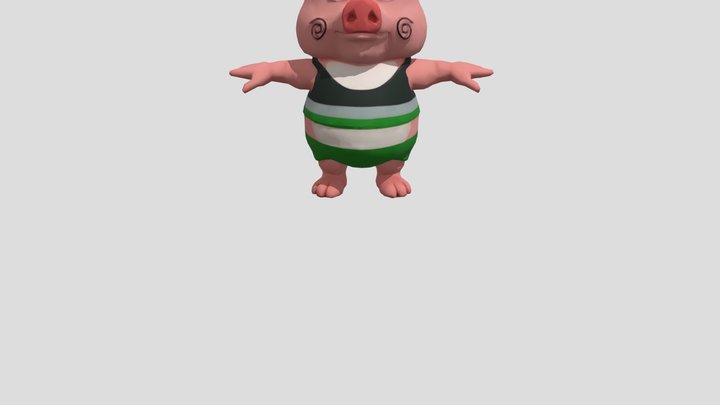 Bụng bự 3D Model