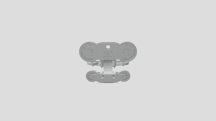 Rollercoaster wheel assembly 3D Model