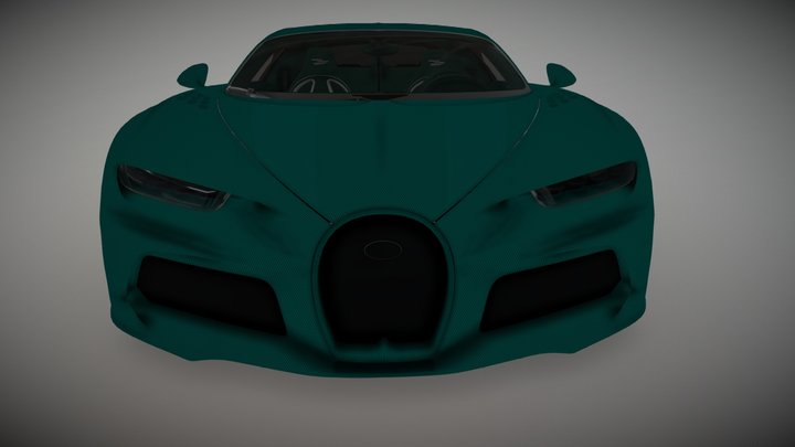 Bugatti Chiron Last Unit 3D Model
