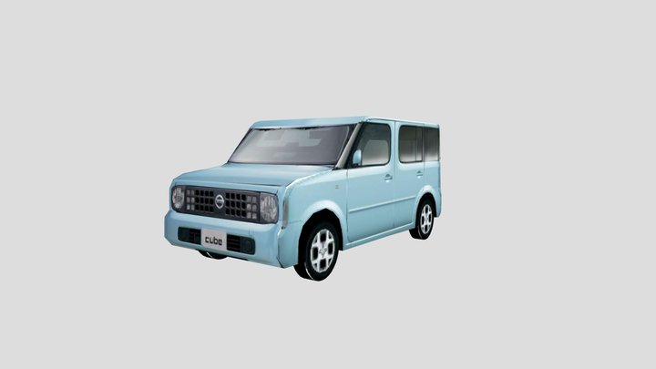 2003 Nissan Cube Low poly 3D Model