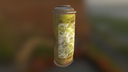 Post Apocalyptic Spray Can Part 1 3D Model