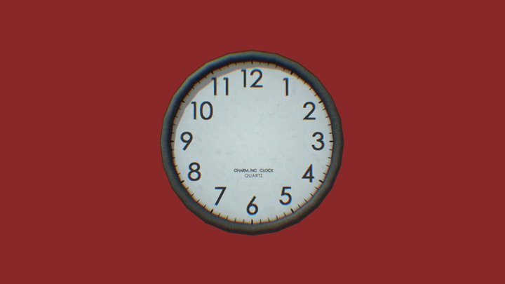 Clock for the wall 3D Model