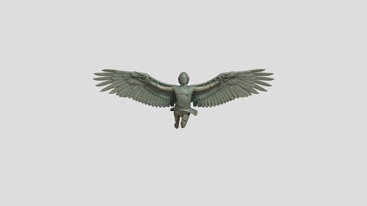 Icarus Ikar Greek Mythology Statue Character FBX