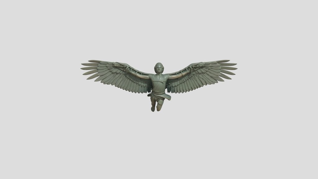 Icarus Ikar Greek Mythology Statue Character FBX