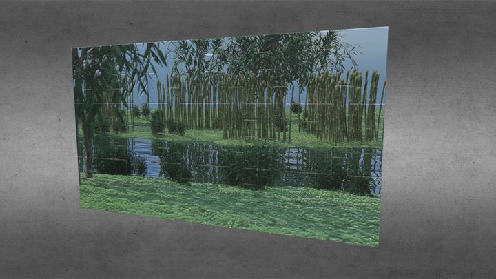 Puzzle picture (Bamboo Island) 3D Model
