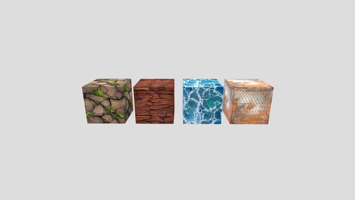 Hand painted textures - exercise 3D Model