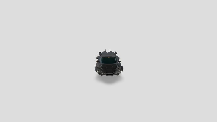 free_cyberpunk_hovercar 3D Model