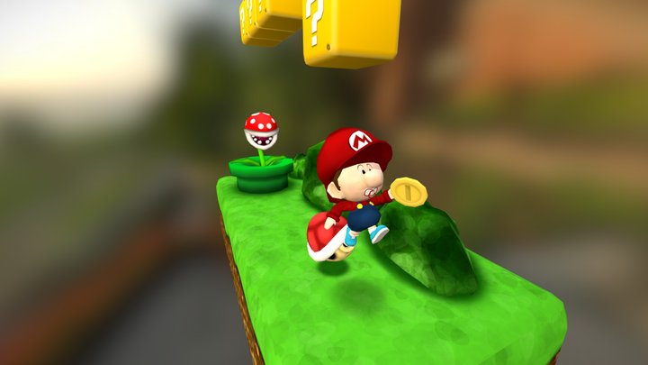 Baby Mario 3D Model