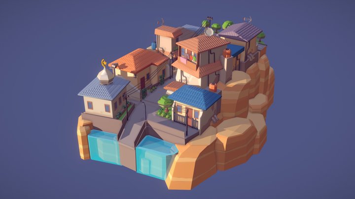 Waydown Alley Neighbourhood 3D Model