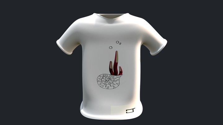 Camiseta bàsica cargol 3D Model