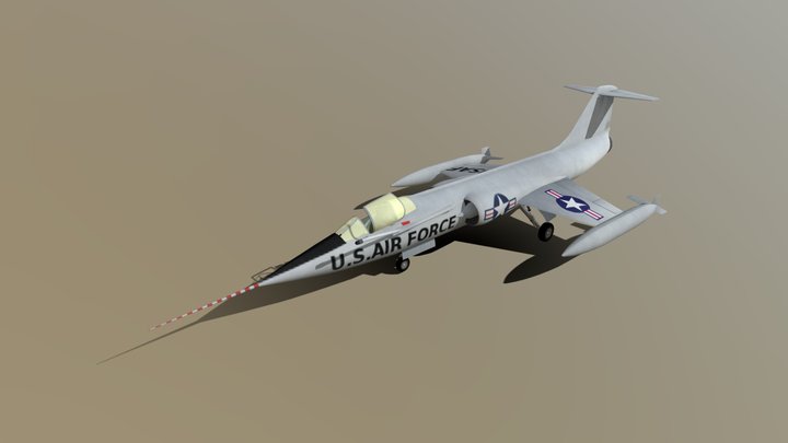 Lockheed F-104 Starfighter – Modello 3D gratuito STL