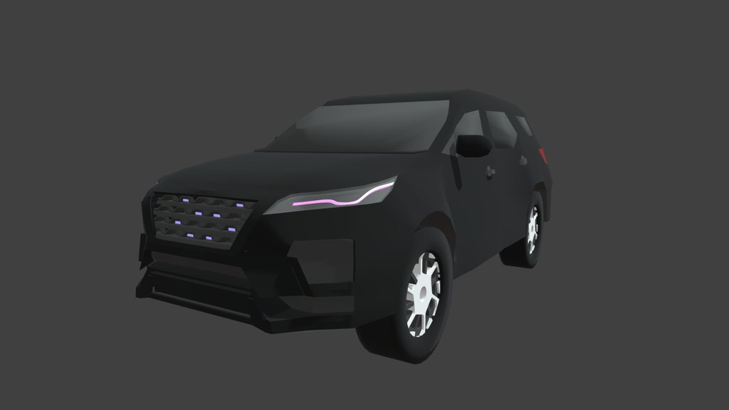 Toyota Fortuner Low Poly