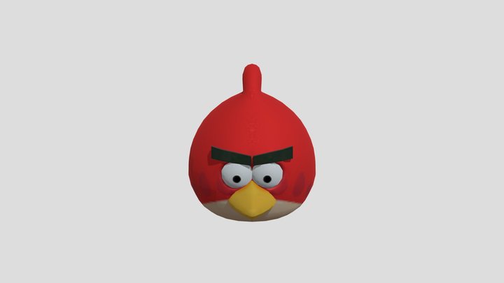 Mobile - Angry Birds Go - Red (1) 3D Model