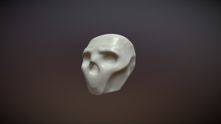basic skull head 3D Model