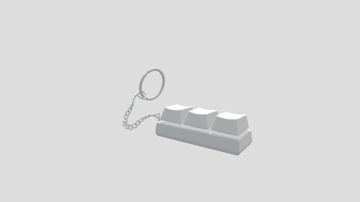 Keycap Keychain 3D Model