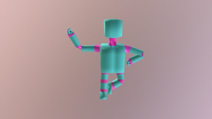 cute robot :) 3D Model
