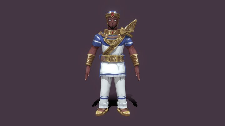 [Student Work] Egyptian fighter 3D Model