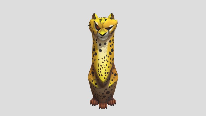 Clever Cheetah 3D Model