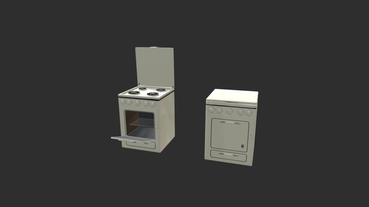 Gaziniere, gas cooker – Free 3D Model STL