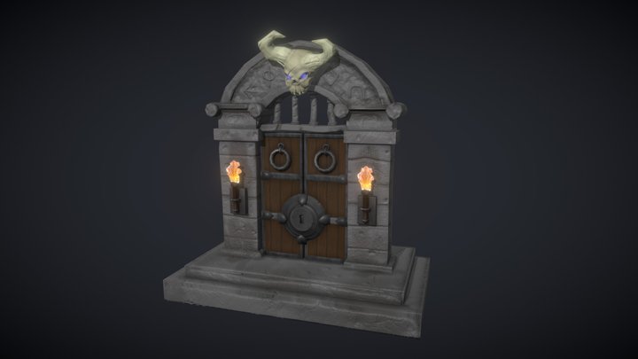 The dungeon door 3D Model