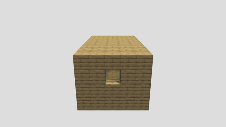 Very simple Minecraft House 3D Model