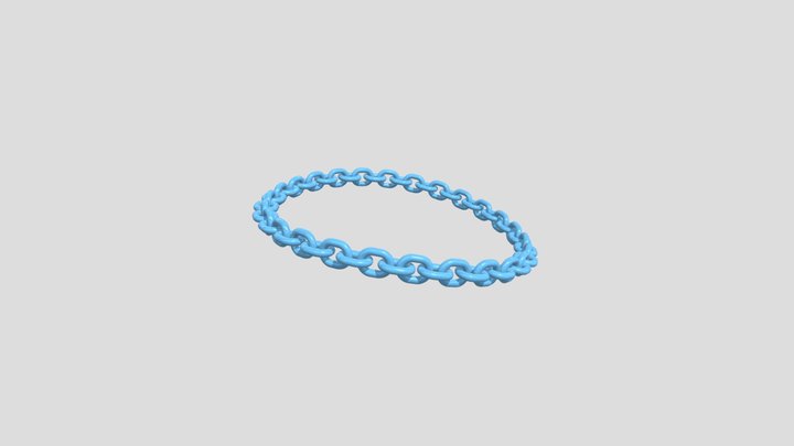 Classic Metal Chain 3D Model 3D Model