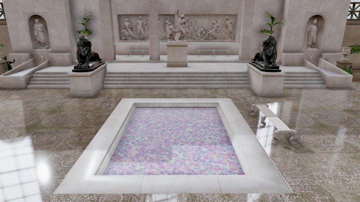 The Domus Of Victory Courtyard Temple – Free 3D Model STL
