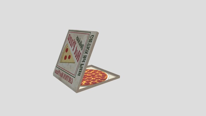 Pizza Box 3D Model