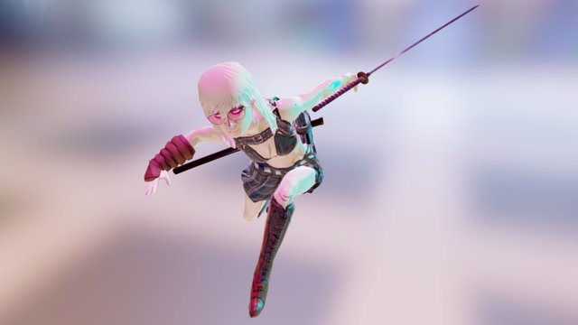Kitty Satana 3D Model