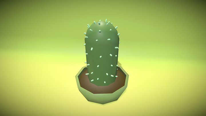 Mini Cactus by scarydany 3D Model