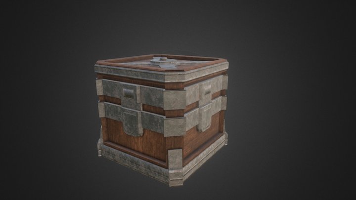 Metal Crate 3D Model