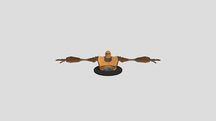 knb127 Iron Giant Unposed 3D Model