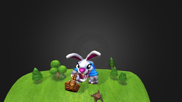 Easter Bunny 3D Model