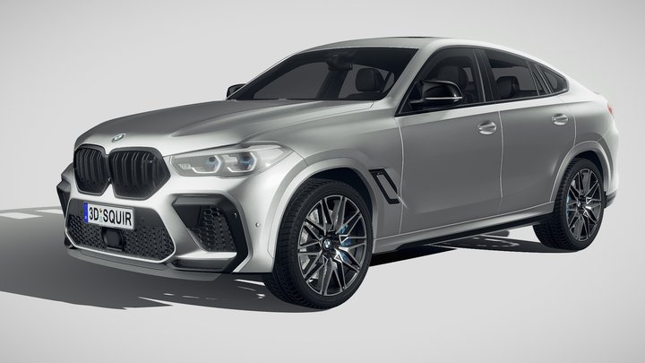 BMW X6M Competition 2020 3D Model
