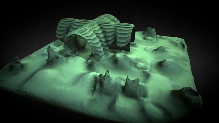 Sculpt January 2018 - Day 18 - Nature - Cave 3D Model