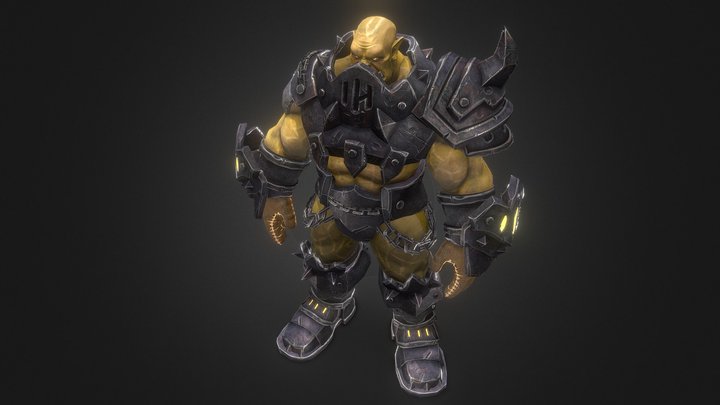 Black Rock Ork (World Of Warcraft) Fan Art 3D Model