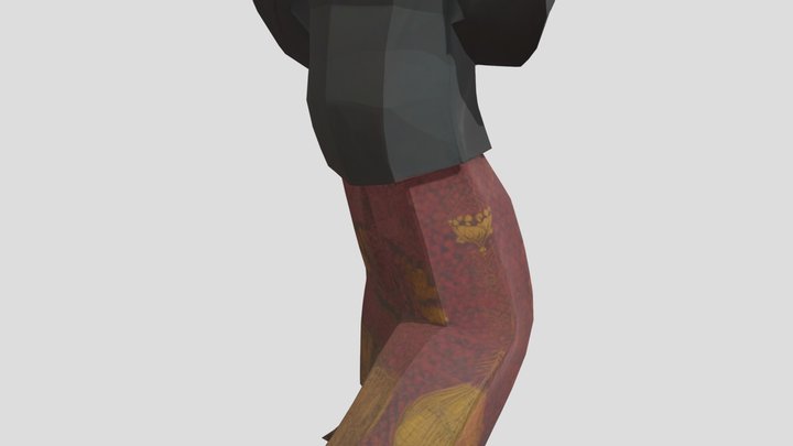 Run Look Back 3D Model