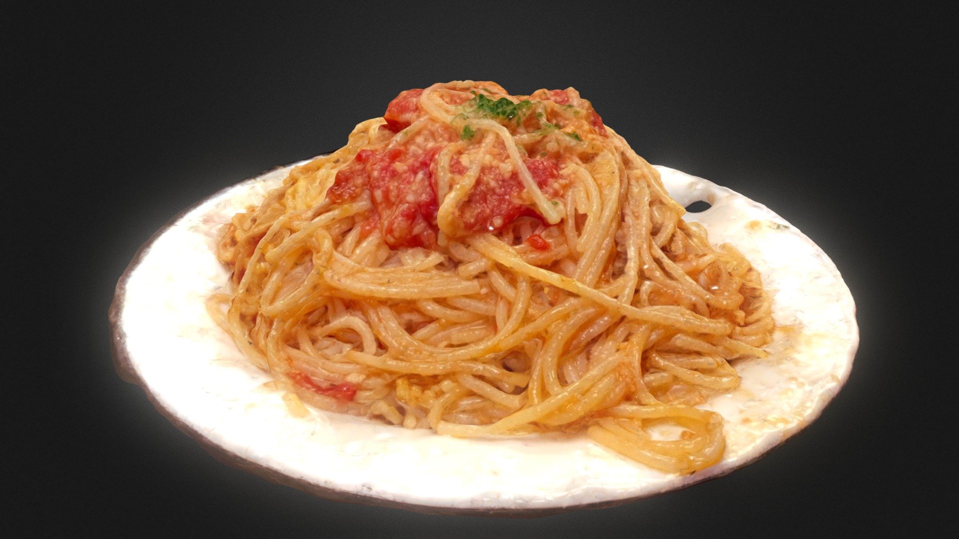 トマトスパゲッティ大盛り