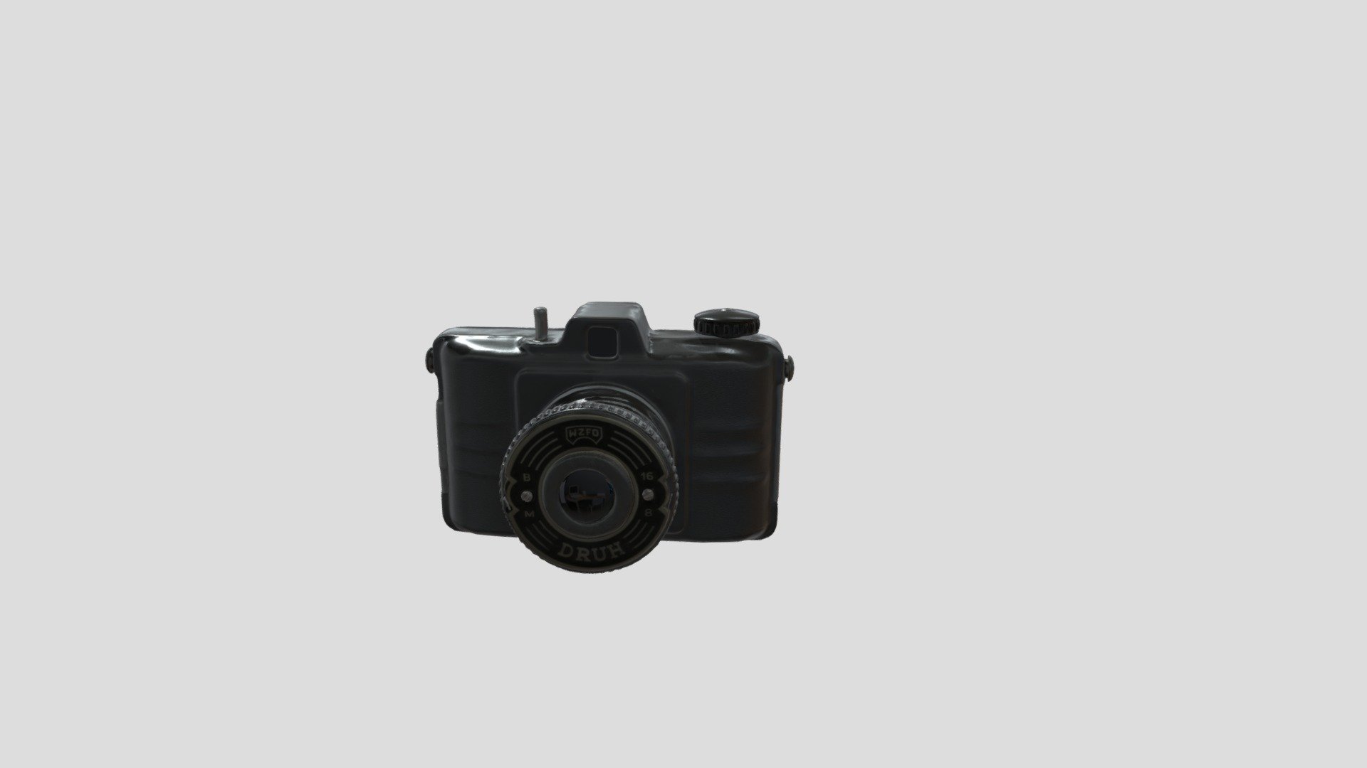 Druh still camera, model II — Sketchfab embed 3D viewer