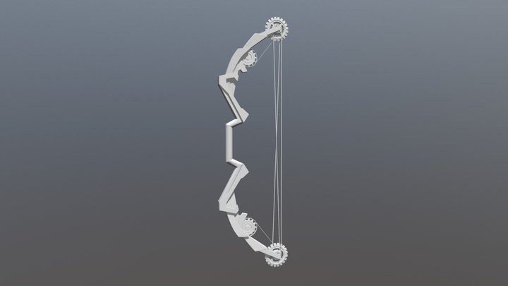 Steampunk Bow 3D Model