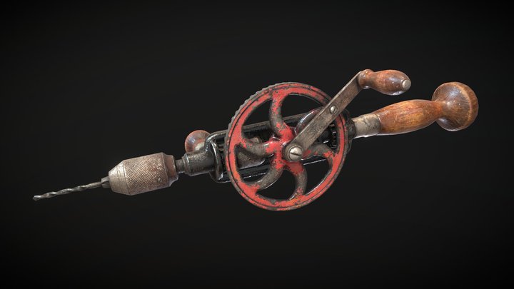 Millers Falls No. 980 Drill | Game Ready Model 3D Model