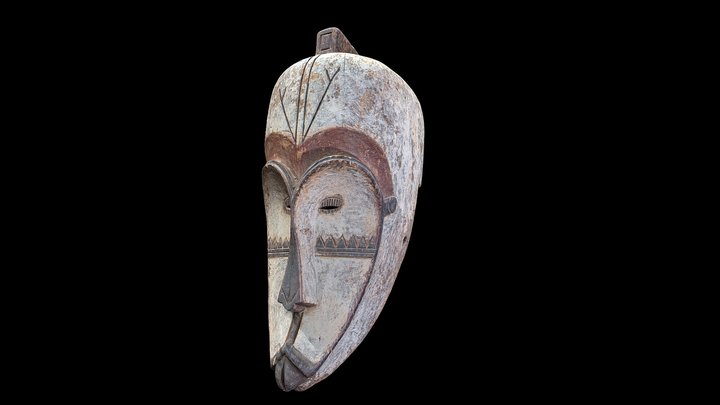 African Ngil Mask 3D Model