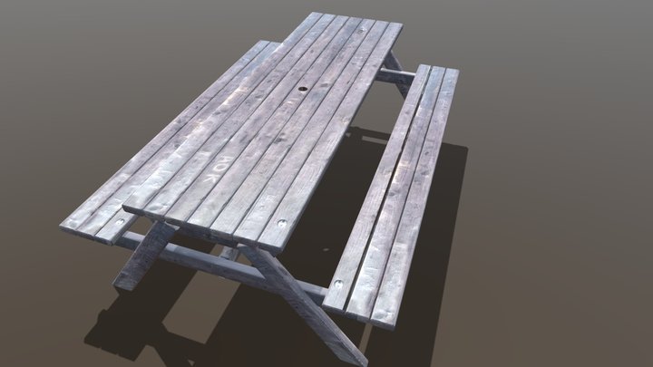 park Bench 3D Model
