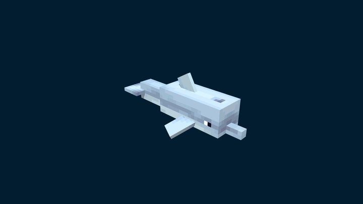 Minecraft Dolphin – Kostenloses 3D-Modell STL