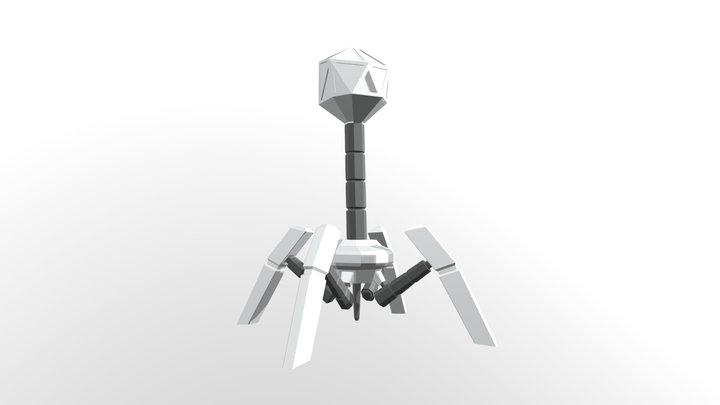 QP Phage Mech 3D Model