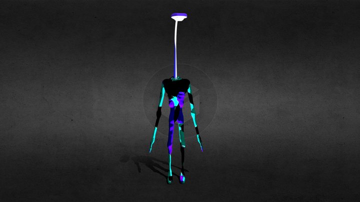 Dark light head 3D Model