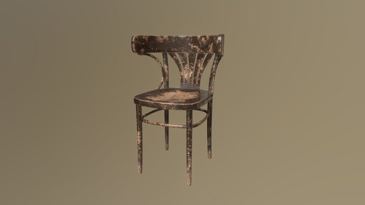 Thonet Worn Style 3D Model