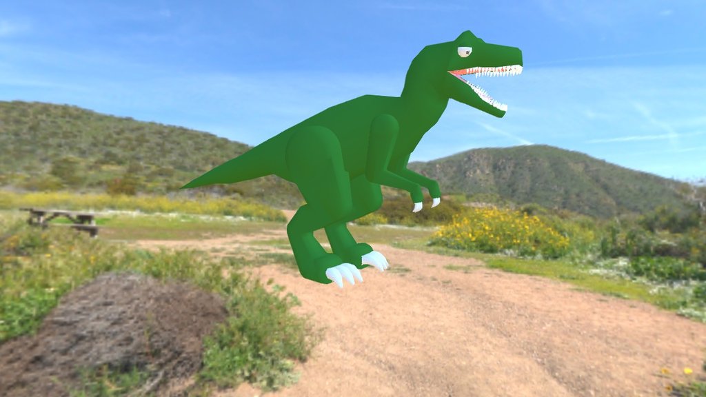Velociraptor(Low Poly)